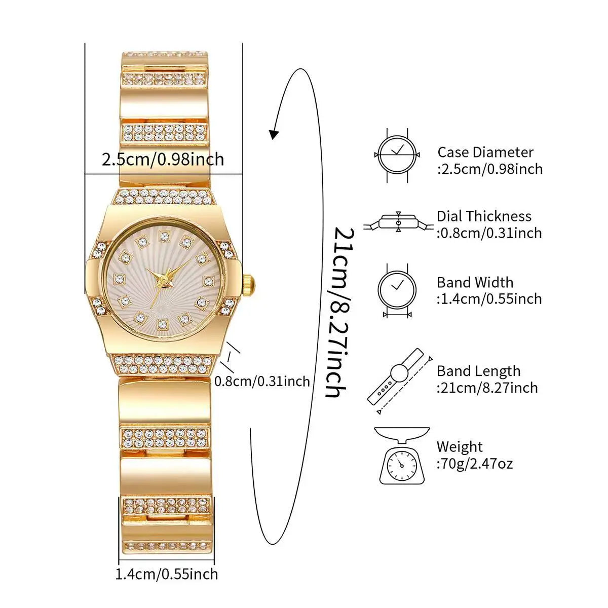 Luxury Rhinestone Women Watches Fashion Small Dial Steel Strap Quartz Wristwatches for Girls Clock Reloj Mujer