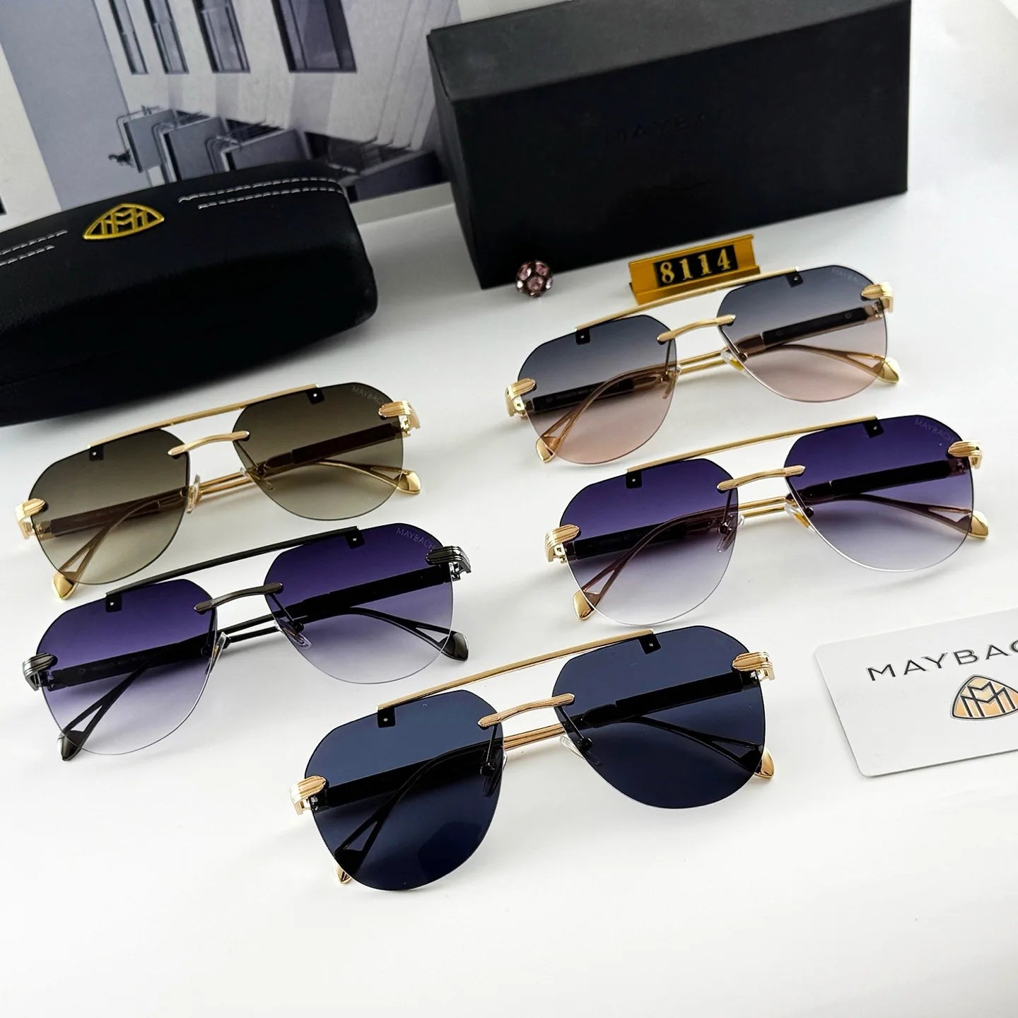Car High-End Luxury Sunglasses Maybach S Class Men Fashion Goggles