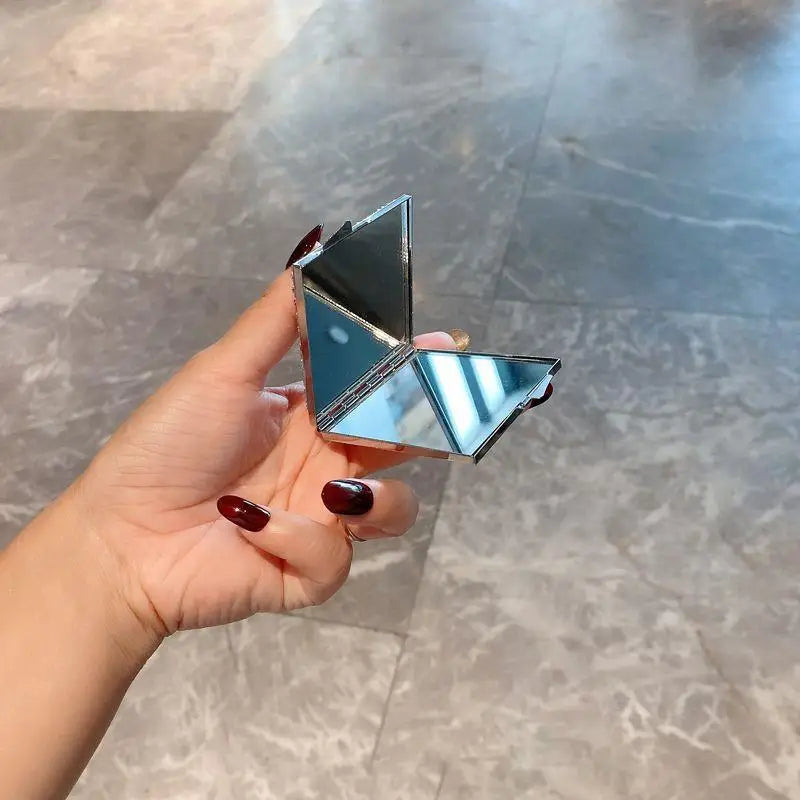 Makeup Mirror Luxury Diamond Portable Pocket Compact Mirror Women's Gifts Handheld Cosmetic Mirror with Magnification
