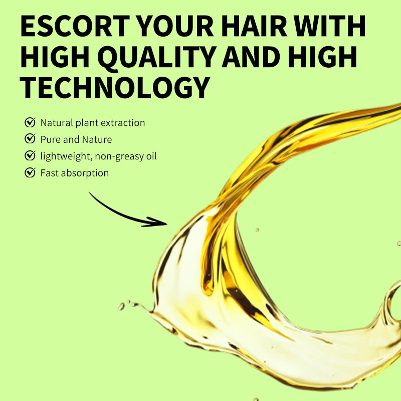 7 in 1 Hair Serum Oil Strengthen Root Smoothing Deep Nourishing Repair Frizzy Hair Product Hair Care Essence For Men Women 120ml