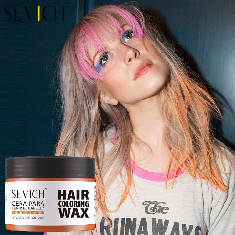 Hair Localized Staining 13 Color Temporary Diy Hair Colour Wax Easy To Wash One-Time Hair Dyed Mud Long Lasting Hair Color Cream