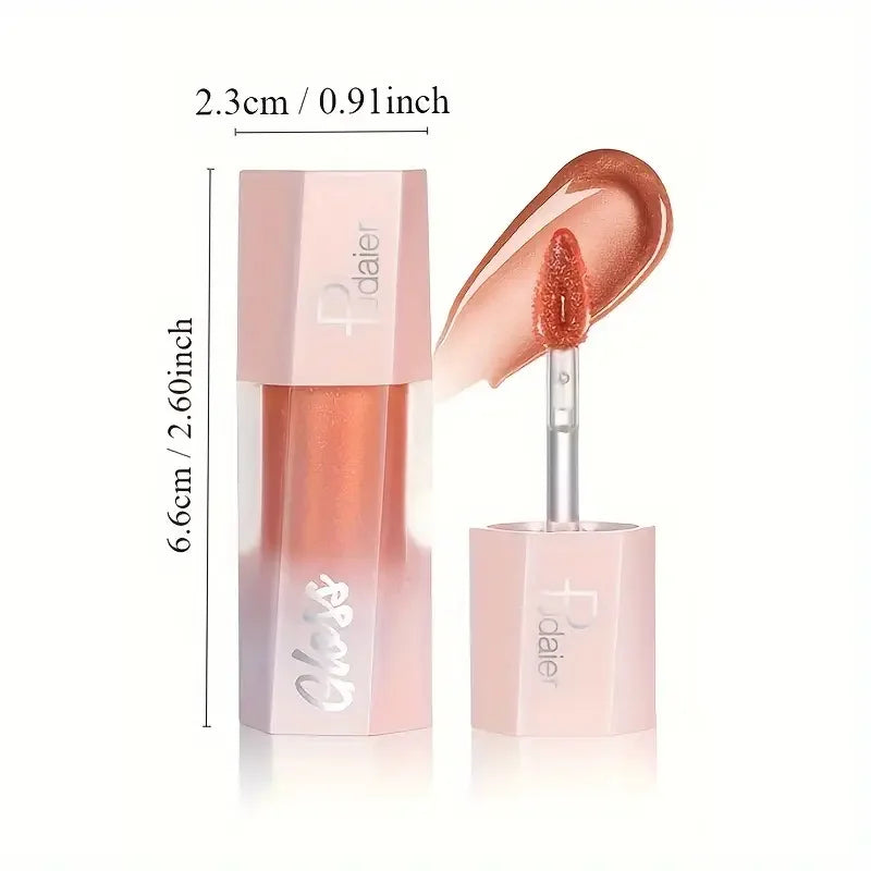 Glitter Liquid Lipstick, Shiny Finish, Smooth & Long-Lasting Waterproof Lip Oil, Gorgeous Lip Makeup Gift For Women