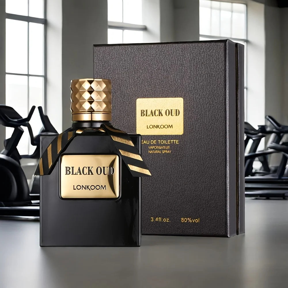 100ml Black Oud Perfume Men's Eau De Toilette Luxury Mysterious Oud Woody Long-Lasting Parfum Fragrance Cologne