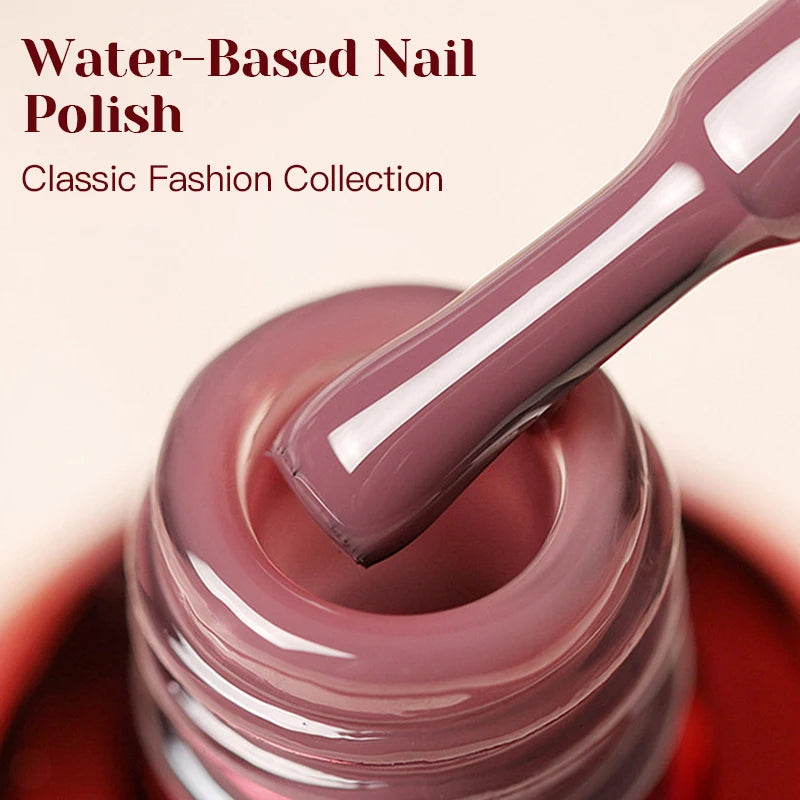 1PC 10ml Glass Bottle Colorful Nail Polish For Nails Nail Art Varnish Fashion DIY Design Manicure No Need Lamp Autumn Winter
