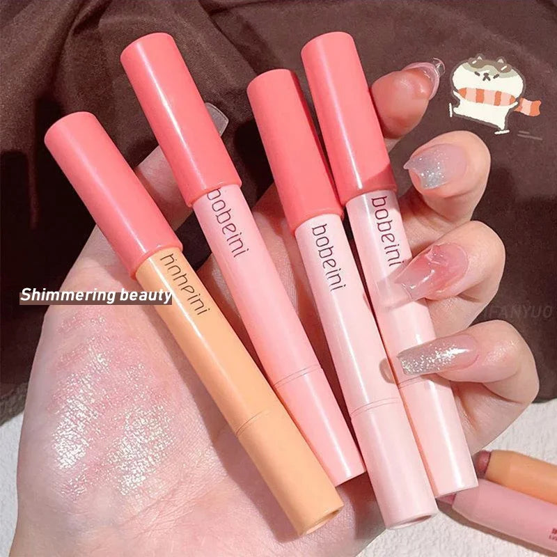 Glitter Eyeshadow Stick Diamond Eyes Makeup Highlighter Shadow Pen Long Lasting Rose Pink Silkworm Champagne Gold Liner Pencil