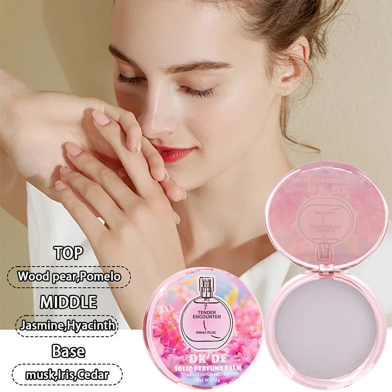 Solid Perfume Luxury Brand Men And Women Light Fragrance Long-lasting Fragrance Floral Fruity Cologne Charm Convenient Body Balm