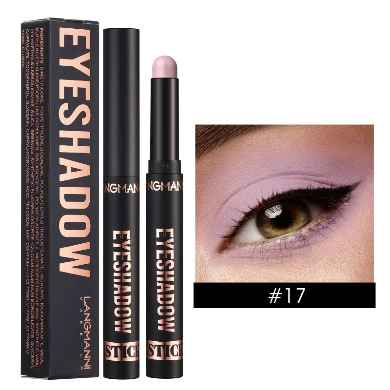 1PC Waterproof Pearlescent Eyeshadow Pencil Stick 16 Colors Lasting Glitter Shimmer Eye Shadow Highlighter Pen Eyes Makeup Tools