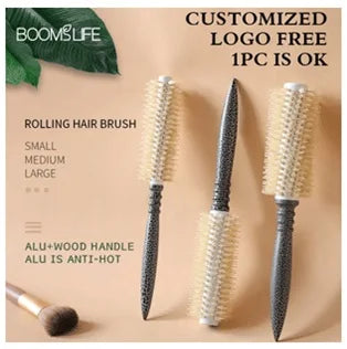 Natural Hair Brush Women Wide Tooth Hair Combs Healthy Paddle Cushion Massage Hairbrush Wooden Comb Hair Care Barber Accessories