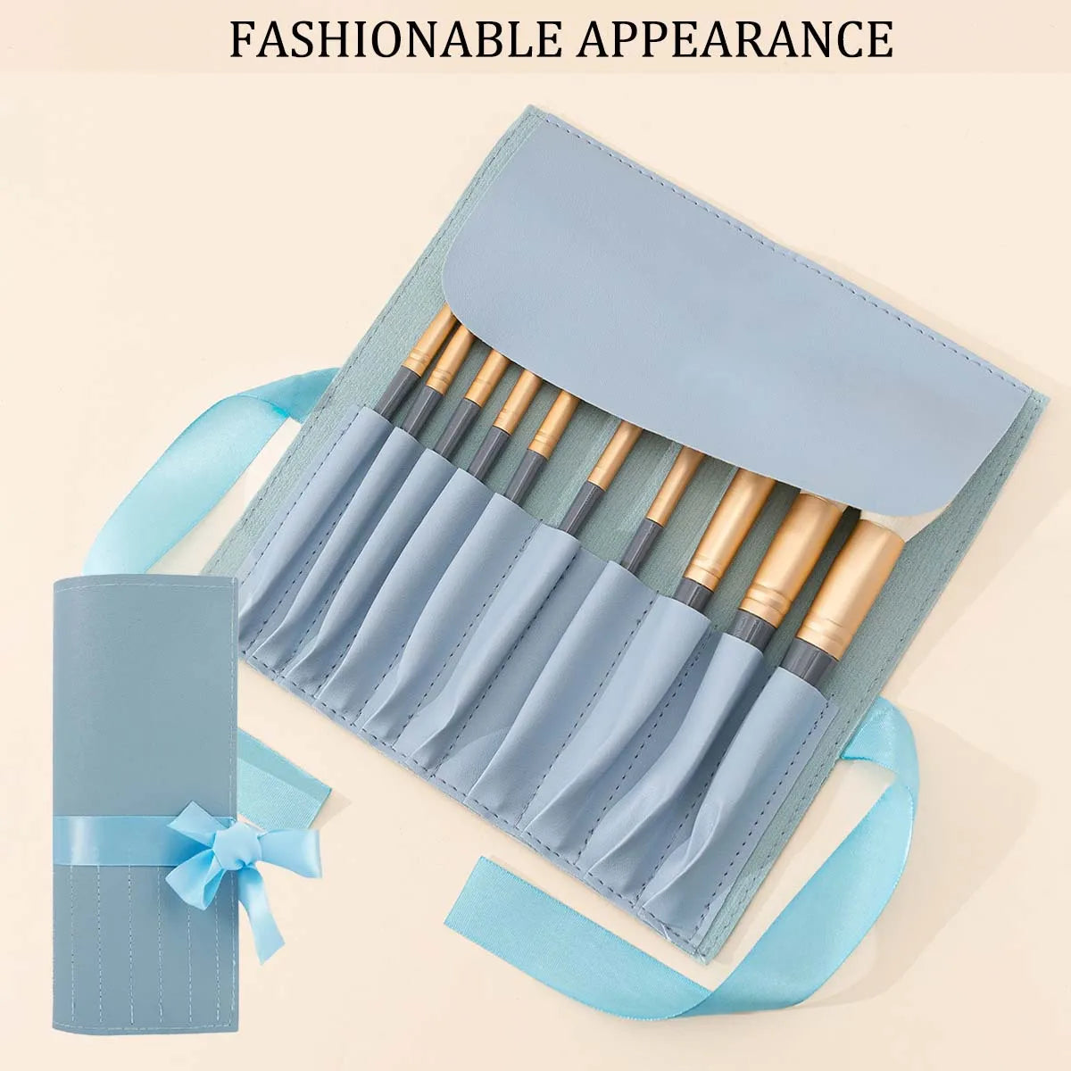 10 Pieces Of Makeup Brush Set, Full Set Of Soft Hair Makeup Powder Brush, Eye Shadow Brush, Beginner's Beauty Tools