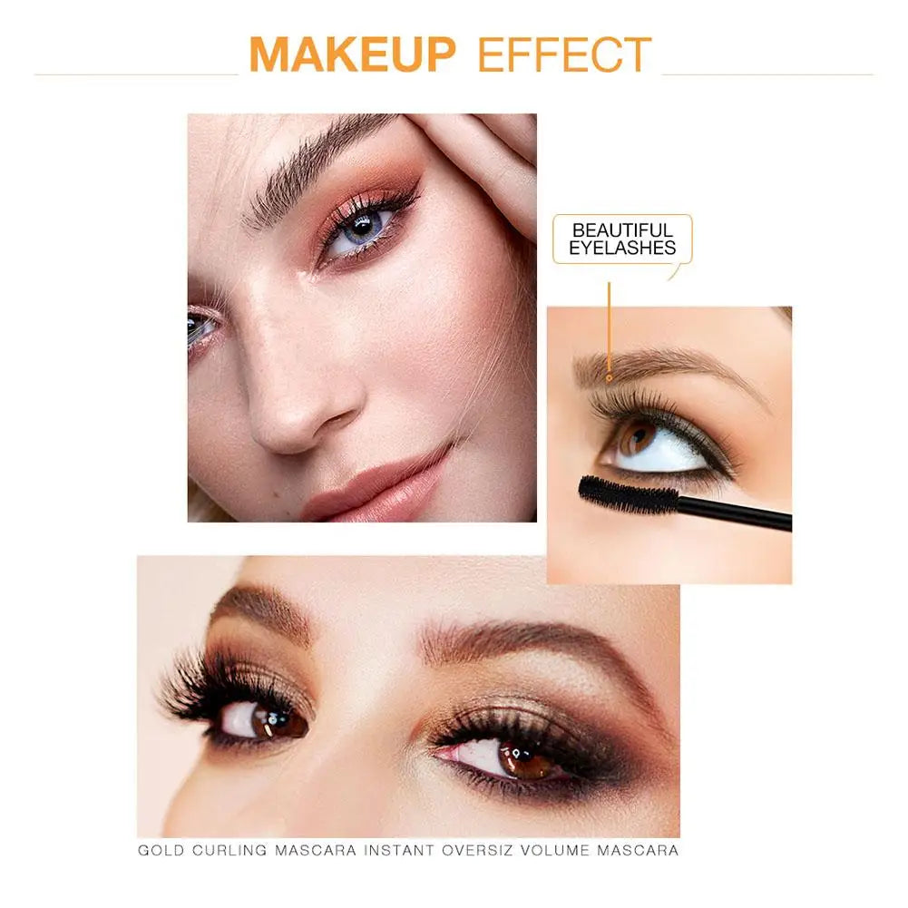Mascara Lengthening Nourish Eyelash Extension 4D Silk Fiber Curling Volume Lashes Thick High Quality Makeup Waterproof