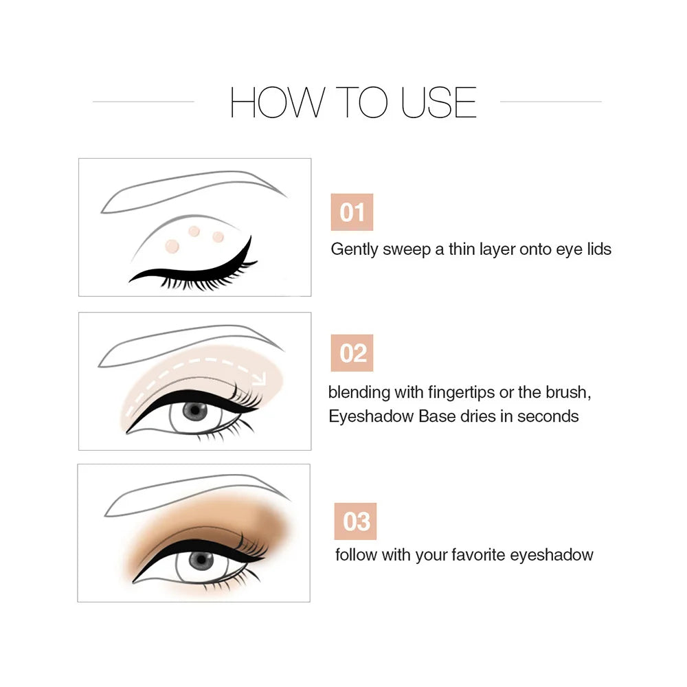 HANDAIYAN Sequin Glitter Primer Makeup Glue Eyeshadow Primer For Lips Eyes Face Long Lasting Multi-Functional Primer