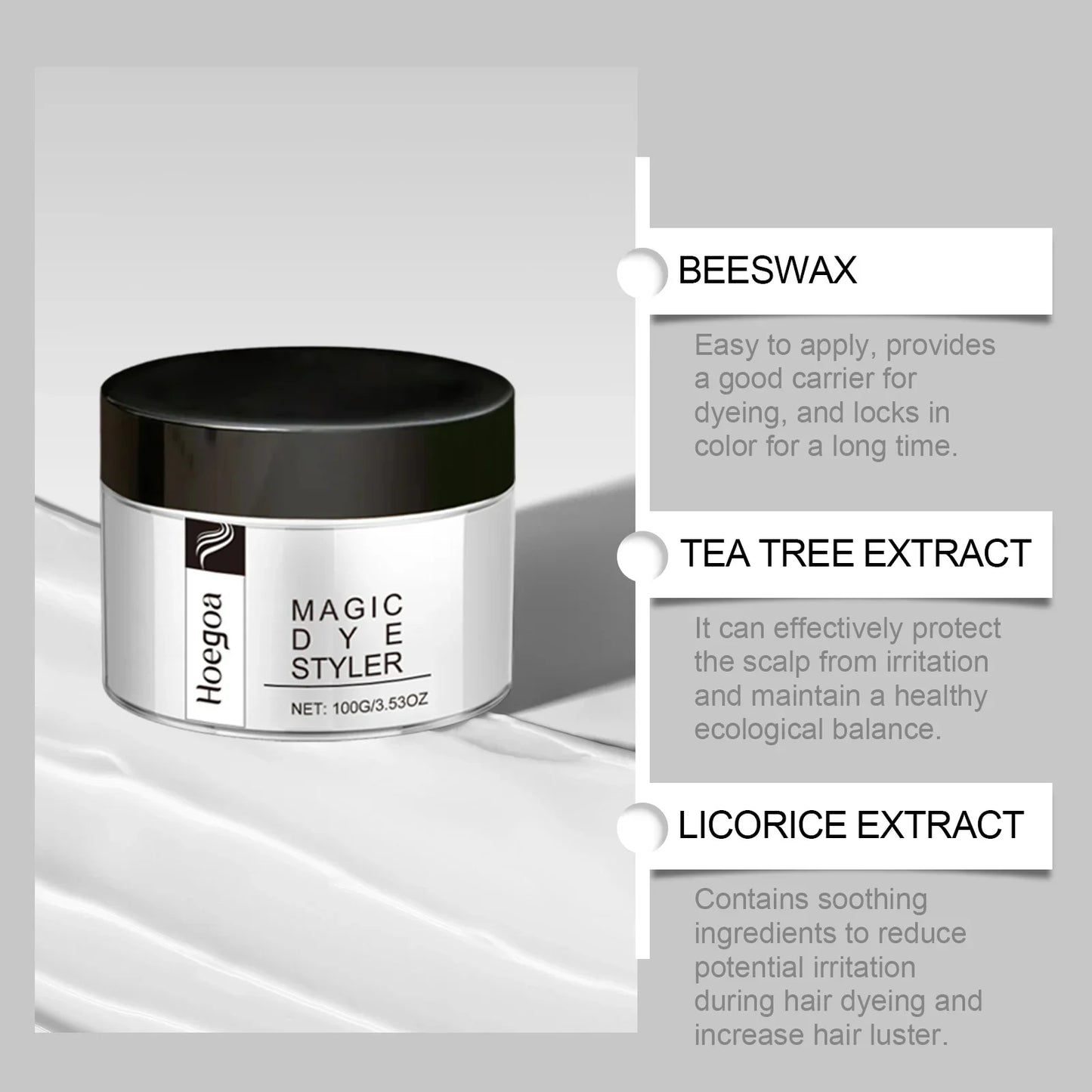 6 Colors Hair Color Wax Dye White Blue Brown Hair Natural Matte Nourish Long-Lasting Hair Coloring Styling Cream For Women Men