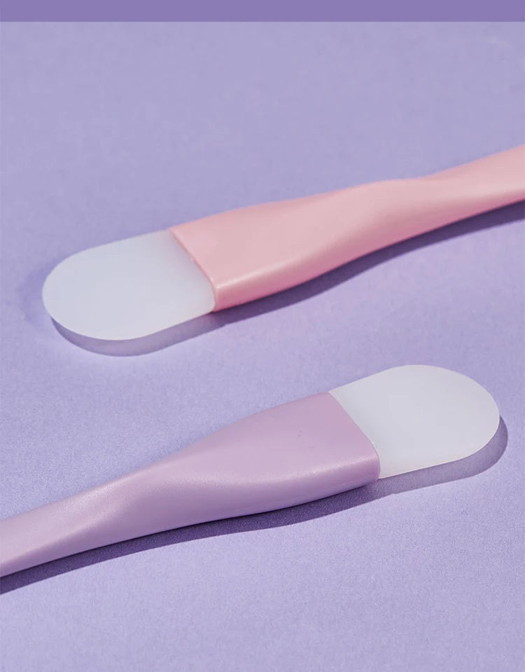 Double head silicone facial mask brush face cleaning scraper daub type mud film special brush beauty tool