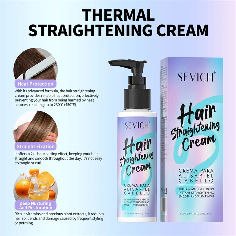 Keratin Hair Straightening Cream Hair Repair Conditioner Reduce Frizzy and Dry Hair Care Set Hair Salon Protein Correction Cream