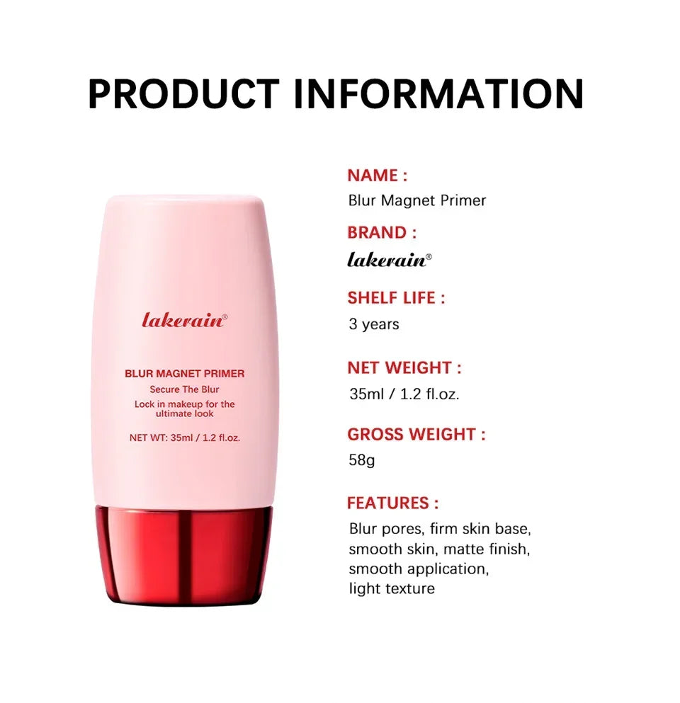 Blur Makeup Magnet Primer, Matte Finish, Smooth Pores, Moisturize, Smooth Pore Coverage Women Makeup Primer