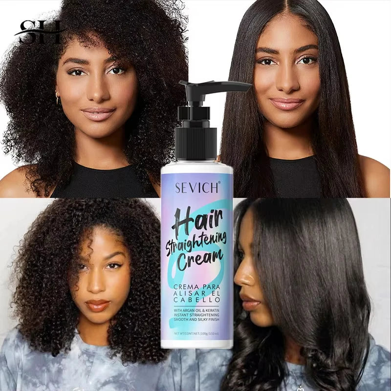 Keratin Hair Straightening Cream Hair Repair Conditioner Reduce Frizzy and Dry Hair Care Set Hair Salon Protein Correction Cream