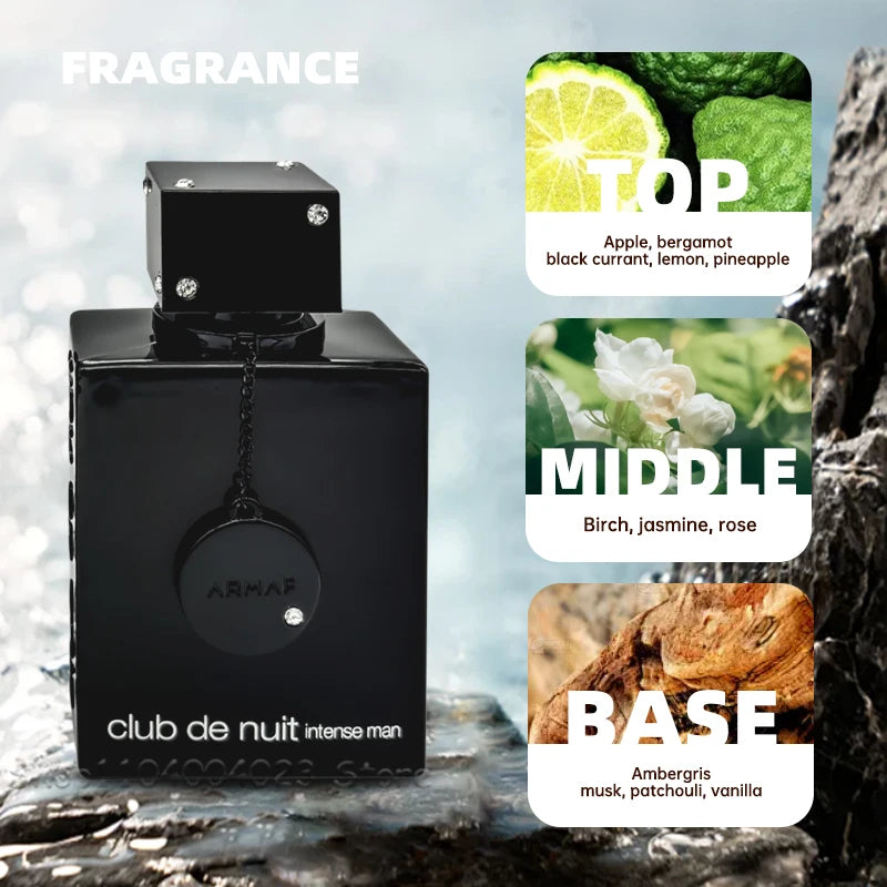 105ML Armaf Club De Nuit Intense Man Eau De Toilette Woody Spicy Attract Women Long-lasting Fragrance Perfect For All Occasions