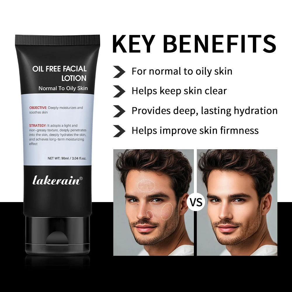 Men’s Hydrating Cream Oil Free Facial Lotion Moisturizer for Normal Oily Skin deeply moisturizing hydrating Skincare Firm skin