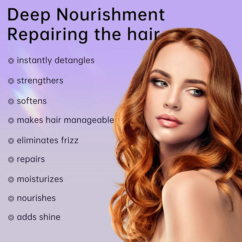 PURC Leave-In Conditioner Hair Spray Smoothing Straightening Shiny Repair Damaged Frizz Hair Treatment Hair Care