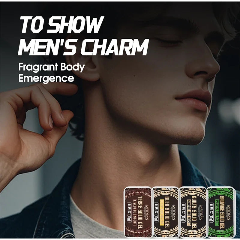 Pheromone Cologne Solid Perfume Fruity Scent Lasting Natural Fragrance Release Charming Confidence Pocket Deodorant Solid Balm