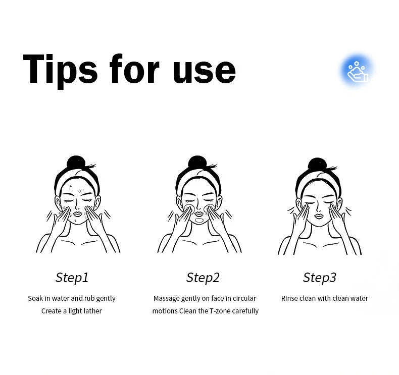 Hyaluronic Acid Facial Cleanser Moisturizing Oil Control Cleansing Face Wash Exfoliating Deep Remove Facial Cleanser Skin Care