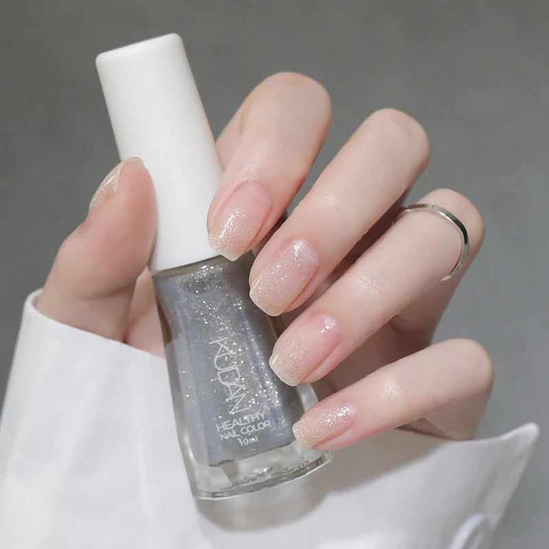 1PC 10ml Glass Bottle Colorful Nail Polish For Nails Nail Art Varnish Fashion DIY Design Manicure No Need Lamp Autumn Winter