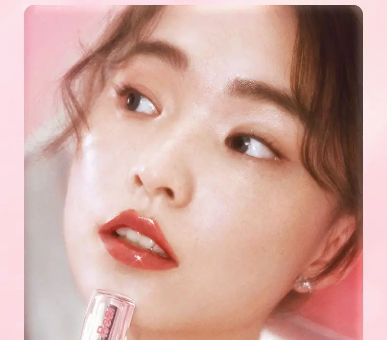 Pink Bear Water Essence Solid Lipgloss Moisturizing Mirror Lip Glaze LipSugar Light Lipstick Light Sensation Beauty Makeup