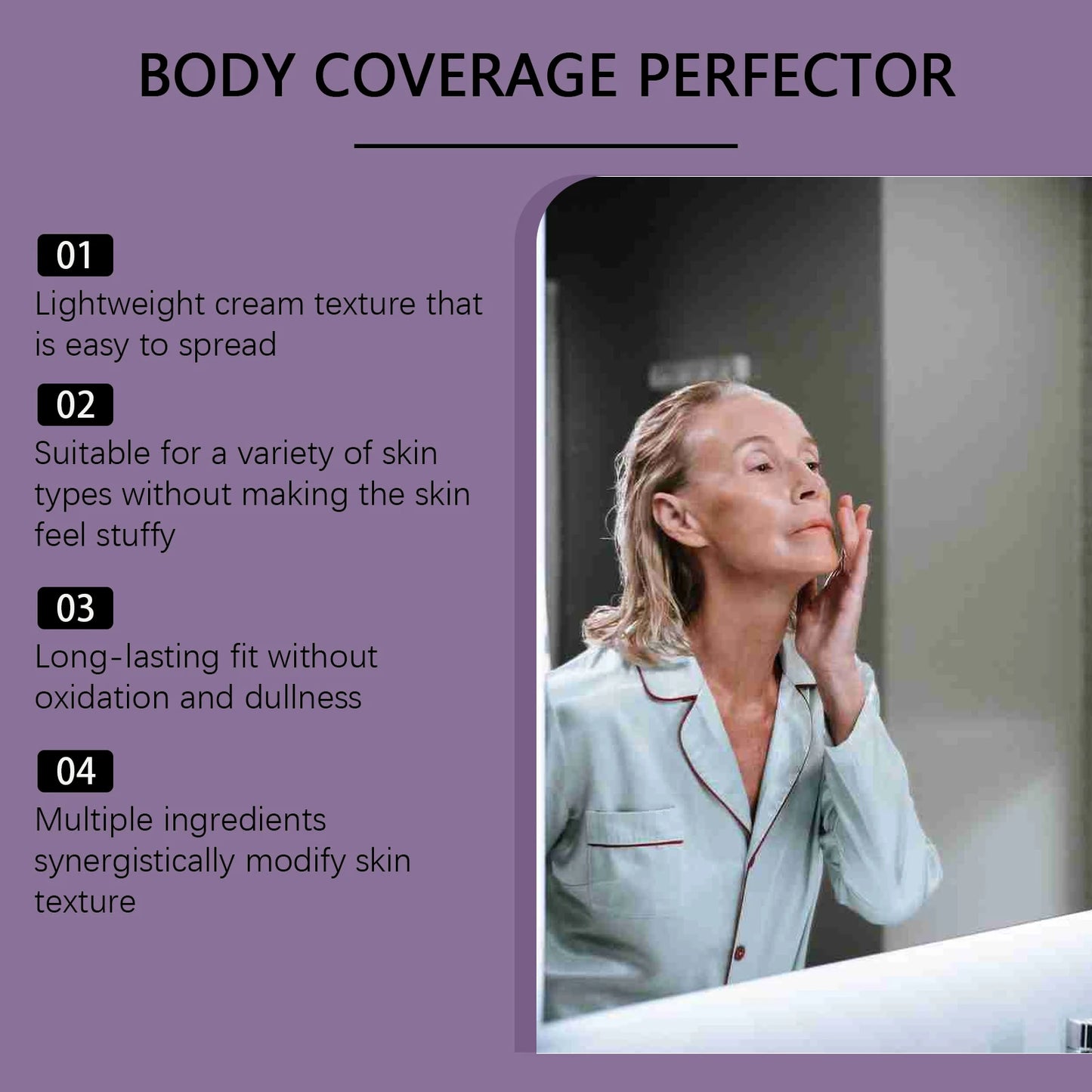 Hydrating Concealer Foundation Covers Blemishes Redness Spots Dark Circles Treatment Full-Coverage Hyaluronic Acid Face Makeup