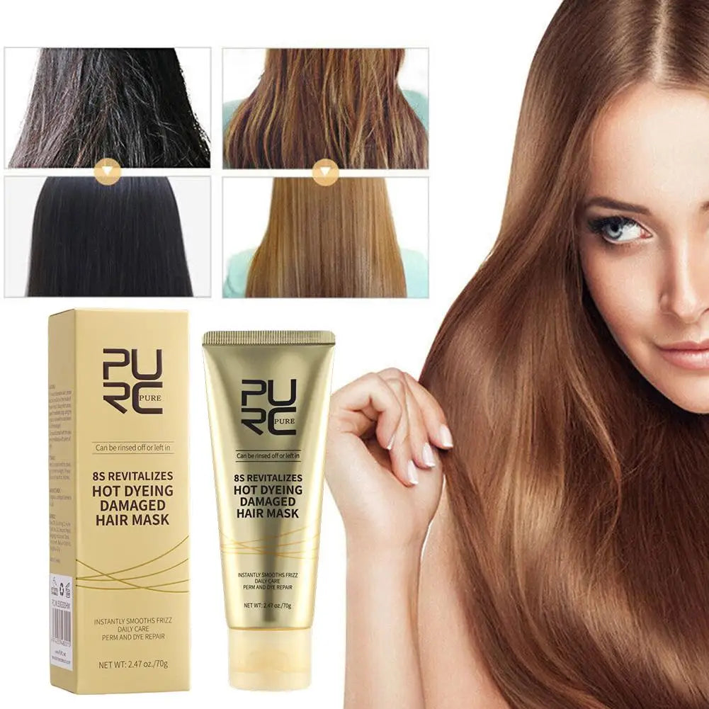 Hair Mask Set 8 Seconds Instant Repair Damaged Frizzy Keratin Smoothing Hair Mask Shiny Hair Treatment Cream Hair Care
