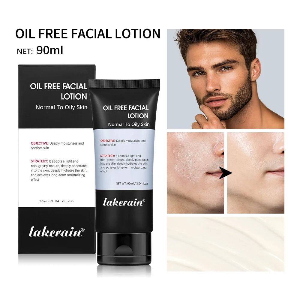 Men’s Hydrating Cream Oil Free Facial Lotion Moisturizer for Normal Oily Skin deeply moisturizing hydrating Skincare Firm skin