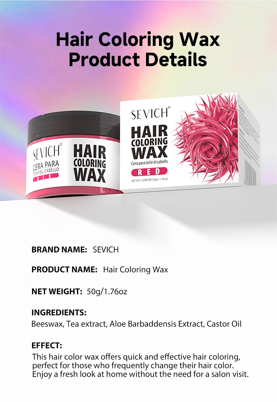 Hair Localized Staining 13 Color Temporary Diy Hair Colour Wax Easy To Wash One-Time Hair Dyed Mud Long Lasting Hair Color Cream