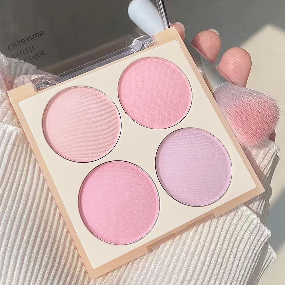 Radiant Blush Palette Makeup – Soft Matte & Shimmer, Natural Glow for a Youthful Look