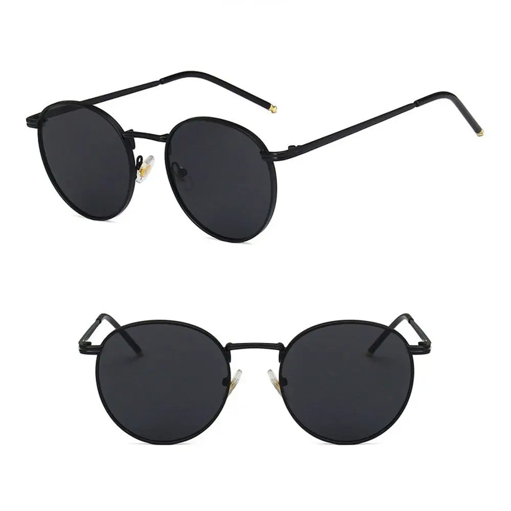 Fashion Women Sunglases Round Sun Glasses New Metal Frame Eyewear Fishing Glasses UV400 Shades