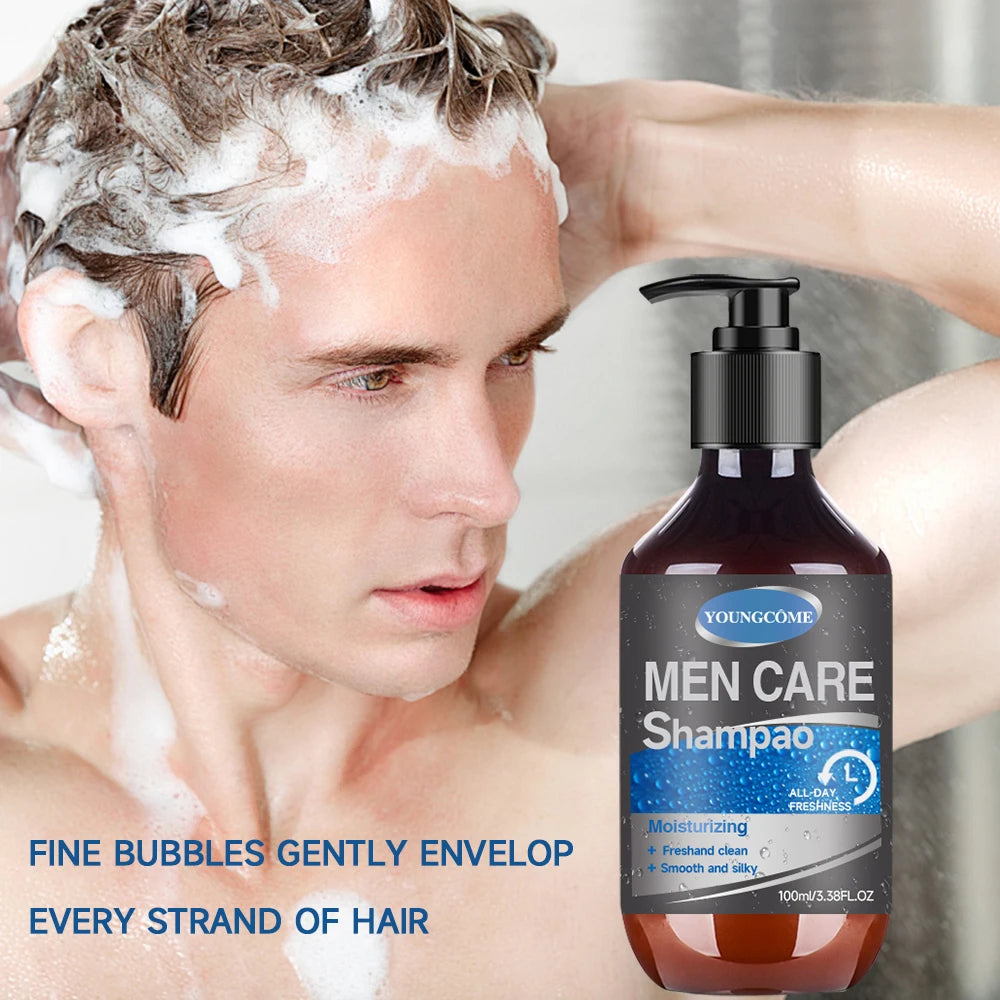 Men Hair Shampoo Hair Fall Control Boost Care Botanical Nourish Anti Dandruff Itch Relief Shampoo Treatment