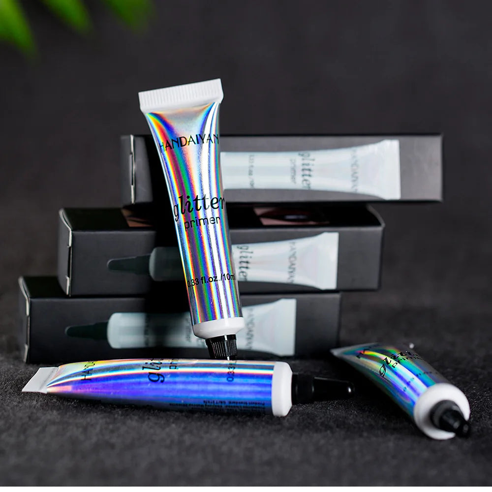 HANDAIYAN Sequin Glitter Primer Makeup Glue Eyeshadow Primer For Lips Eyes Face Long Lasting Multi-Functional Primer