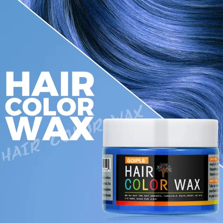 Halloween Hair Colour Wax Easy To Wash DIY Dye Hair Mud Immediate Dying for Eyebrow Beards Coloring Temporary Hair Colour Cream
