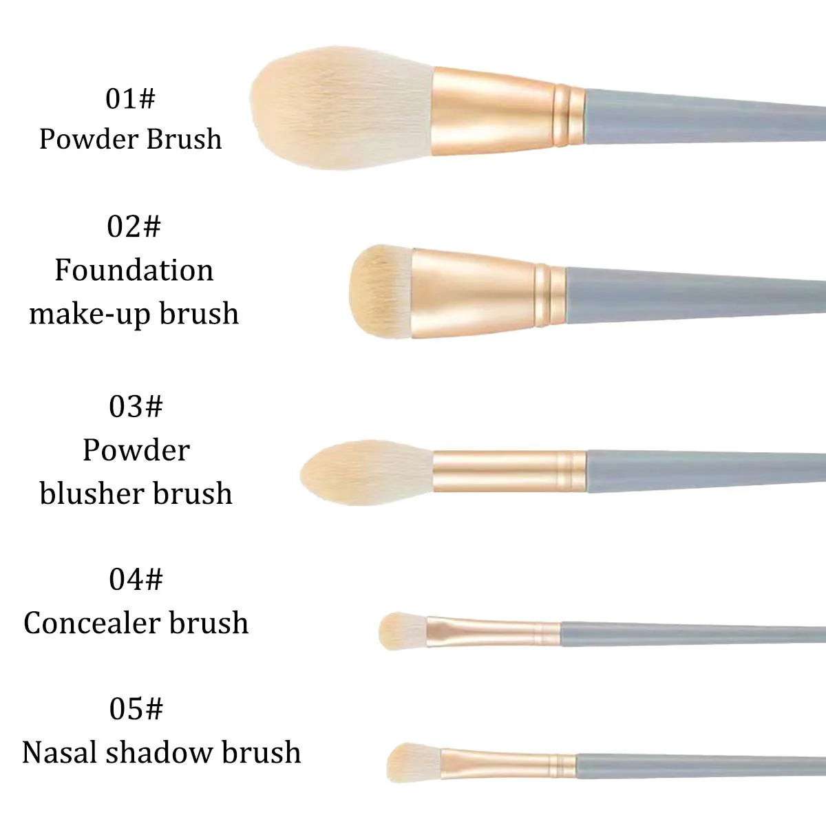 10 Pieces Of Makeup Brush Set, Full Set Of Soft Hair Makeup Powder Brush, Eye Shadow Brush, Beginner's Beauty Tools