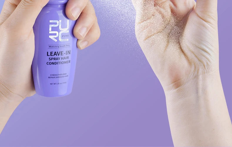 PURC Leave-In Conditioner Hair Spray Smoothing Straightening Shiny Repair Damaged Frizz Hair Treatment Hair Care