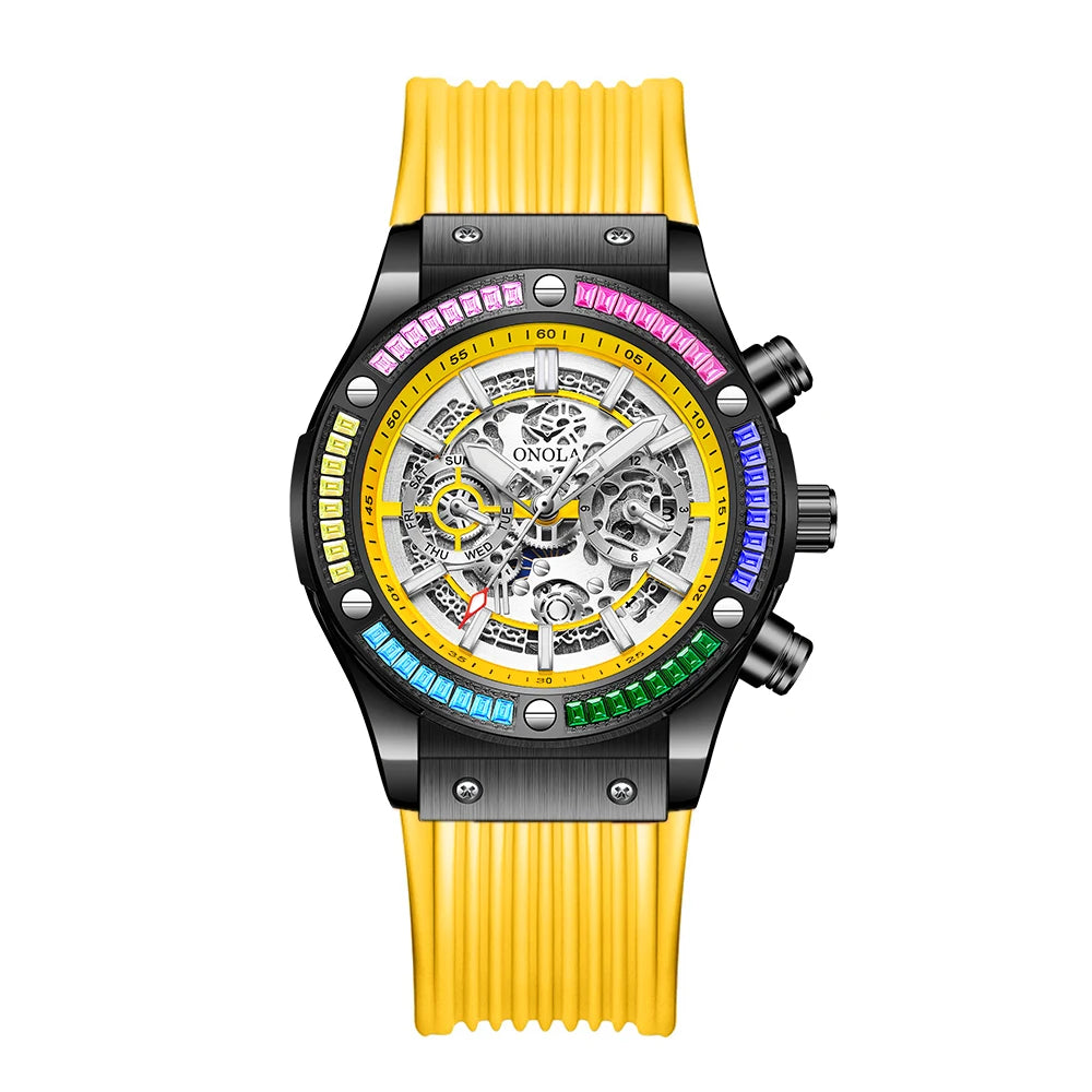 2025 Classic Luxury Watch for Menes Multifunction Sports Waterproof Luminous Casual Clock ONOLA Men Mechanic Watches