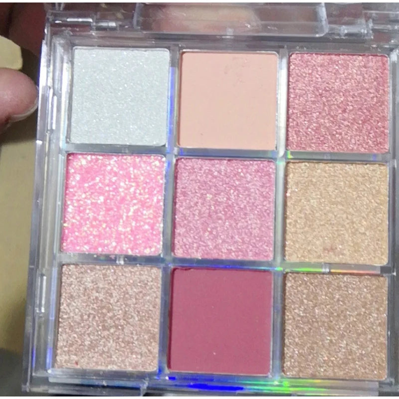 High Quality Matte Eyeshadow Palette Pearlescent Sequins Blush Eyeshadow Highlighter For Women