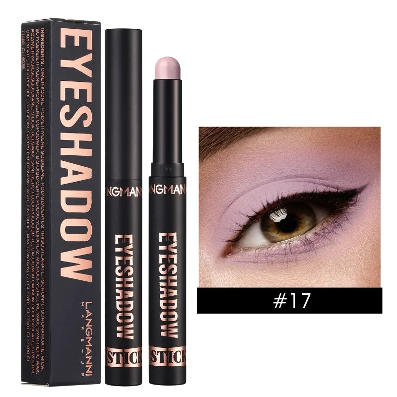 1PC Waterproof Pearlescent Eyeshadow Pencil Stick 16 Colors Lasting Glitter Shimmer Eye Shadow Highlighter Pen Eyes Makeup Tools