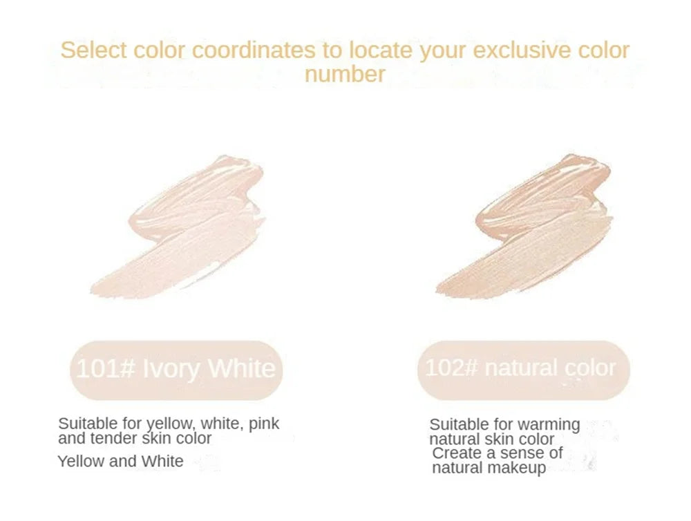 Liquid Foundation High Coverage Makeup Base Lasting Concealer BB Cream Waterproof Oil-Control Face Foundation Makeup Cosmetics