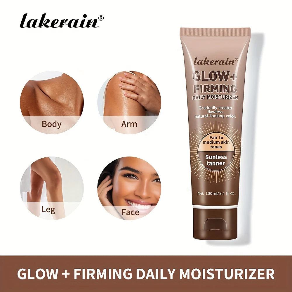 Tanning Cream Face Body Long Lasting Bronzer Skin Tanner Suntan Protect Radiation Nourishing Natural Self-Tanning Lotion