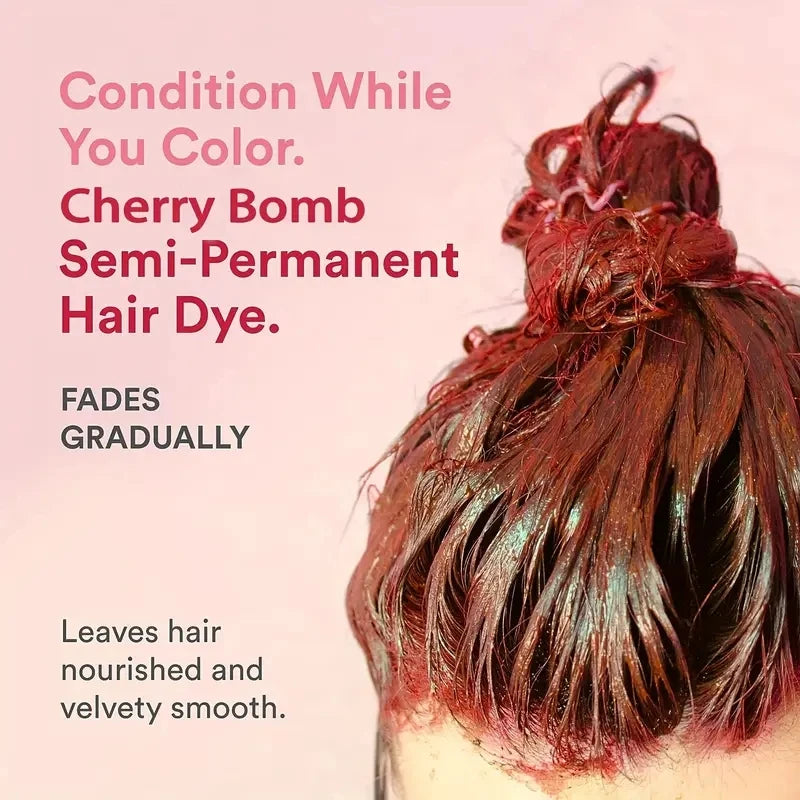 Natural Hair Color Cream Semi-permanent Hair Dye Product Halloween Lasting Barber Salon Household Herbal Hair Dey Cream for wig