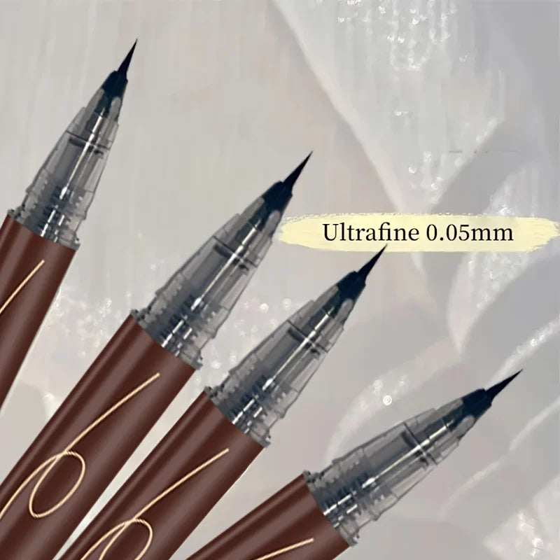 The new 0.005mm ultra-fine eyeliner with long-lasting makeup is a waterproof professional antiperspirant liquid eye eyebrow penc