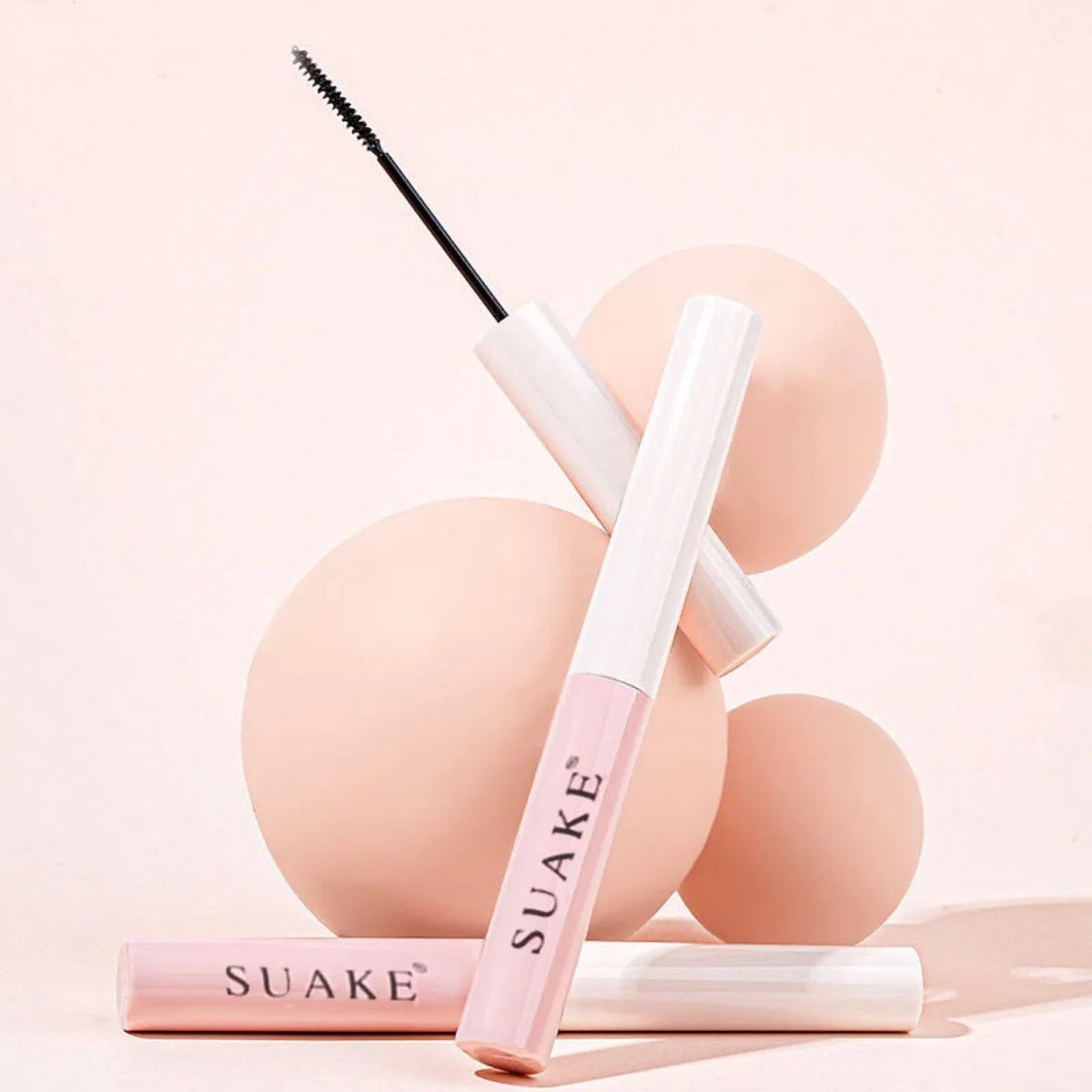 Silk Fiber Curling Mascara, Ultra-Fine Brush, Lengthening & Volumizing, Waterproof, Smudge-Proof, Long-Lasting, Unisex, Eye Safe