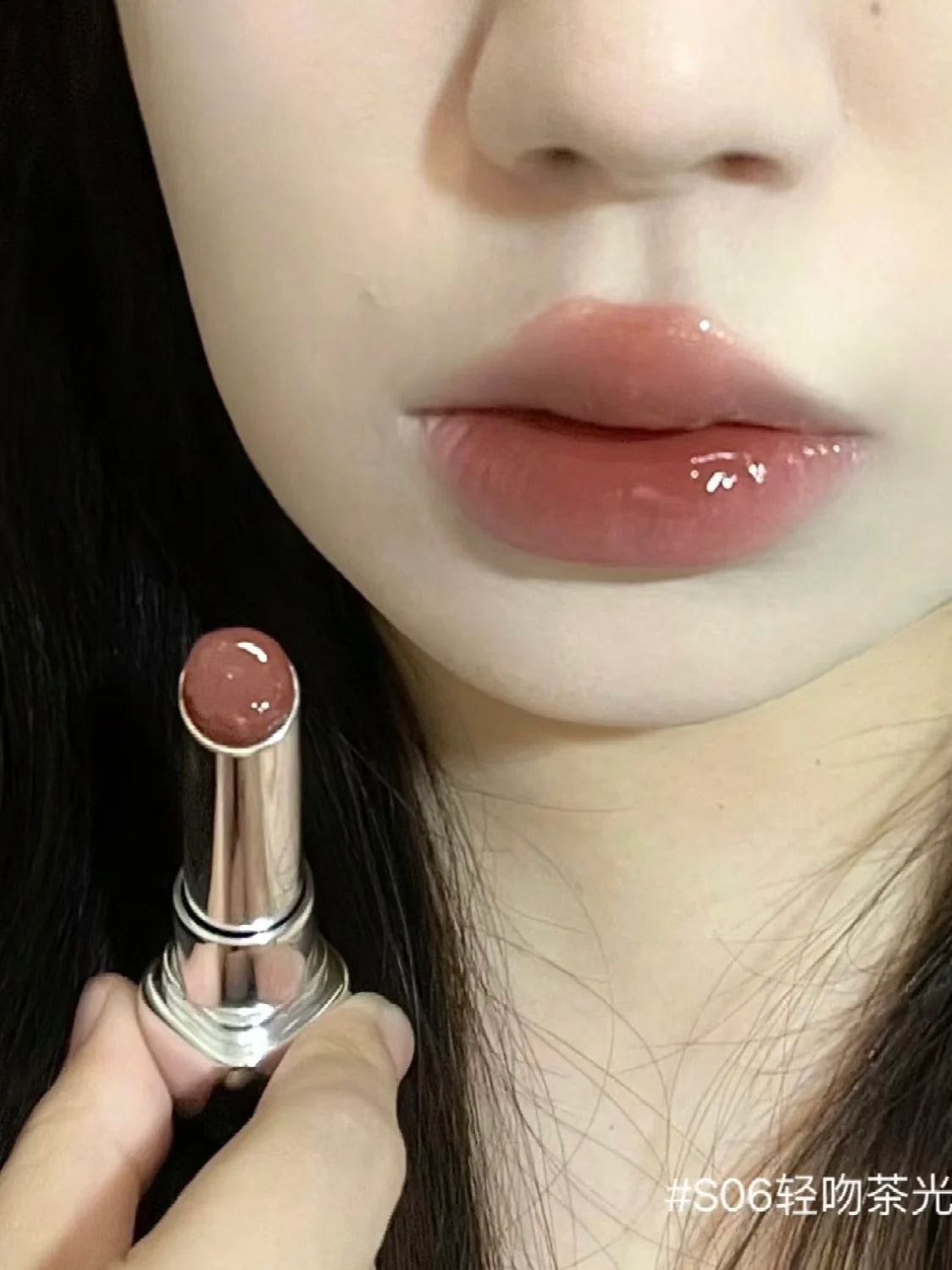 Pink Bear Water Essence Solid Lipgloss Moisturizing Mirror Lip Glaze LipSugar Light Lipstick Light Sensation Beauty Makeup