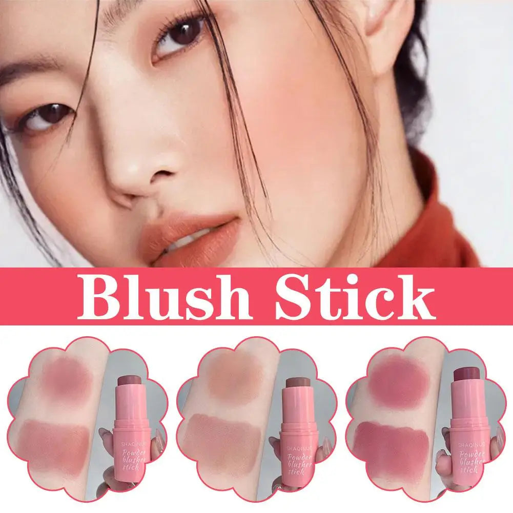 Blush Stick Creamy Cheek Color for Natural Plumpness Hydrating Swell Tone Blusher for Fair Skin Easy-Blend Makeup Stick