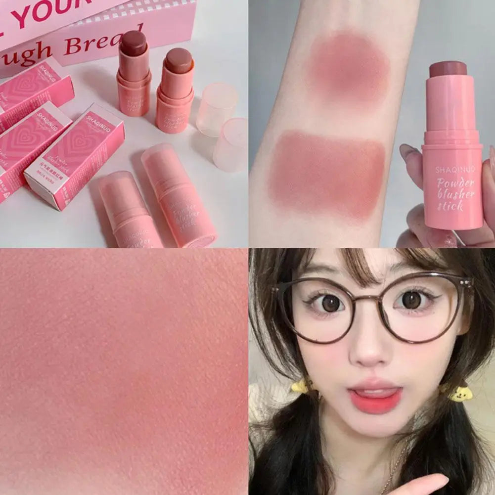 Blush Stick Creamy Cheek Color for Natural Plumpness Hydrating Swell Tone Blusher for Fair Skin Easy-Blend Makeup Stick