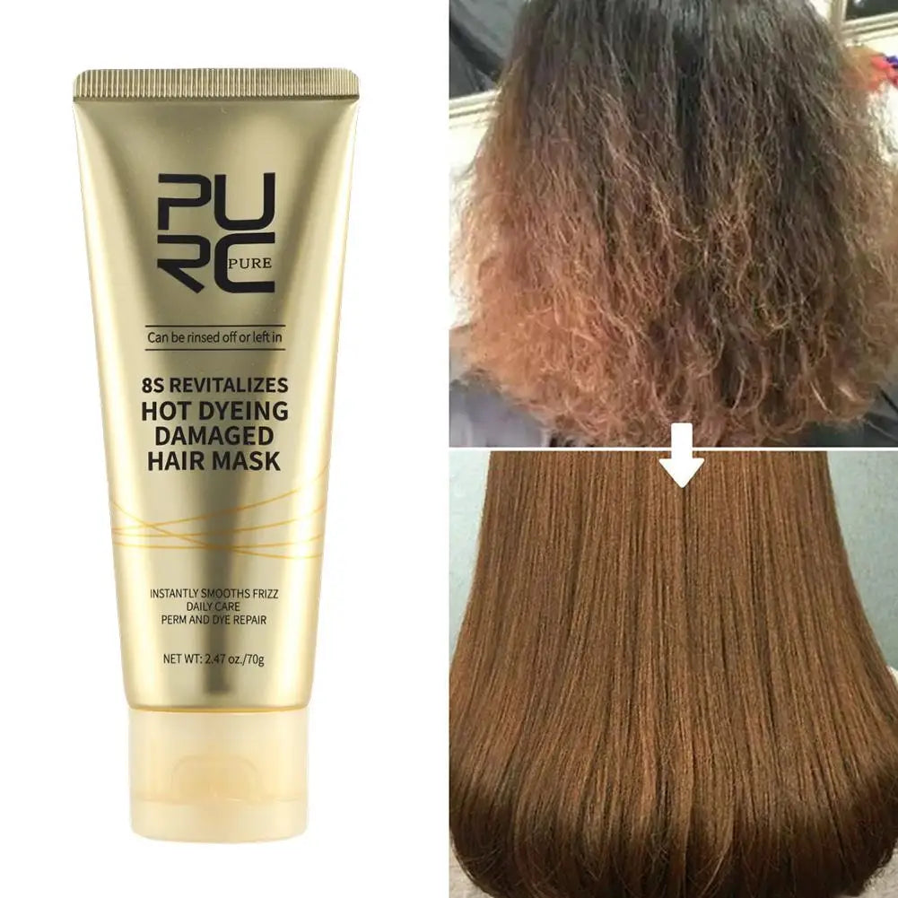 Hair Mask Set 8 Seconds Instant Repair Damaged Frizzy Keratin Smoothing Hair Mask Shiny Hair Treatment Cream Hair Care